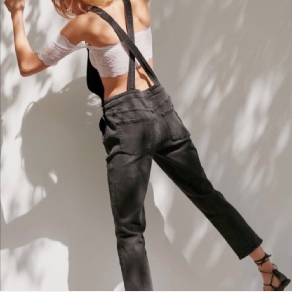 BDG | Crop Length Black Overalls